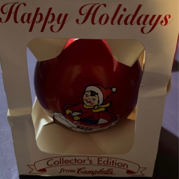 Campbell kid christmas ornament